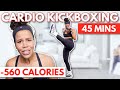 Cardio Kickboxing Workout To Burn Fat At Home 45 Minute Low Impact HIIT Workout Growwithjo