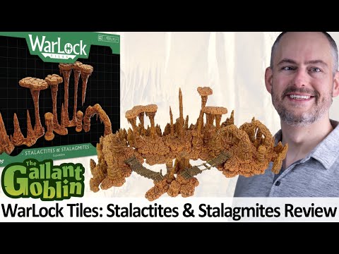 WarLock Tiles: Stalactites & Stalagmites - WizKids 4D Settings Caverns Prepainted Minis Terrain