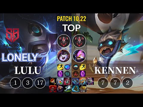 SB Lonely Lulu vs Kennen Top - KR Patch 10.22