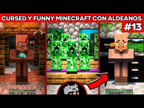 Cursed and funny Minecraft but the Villagers think and are bizarre!  #13