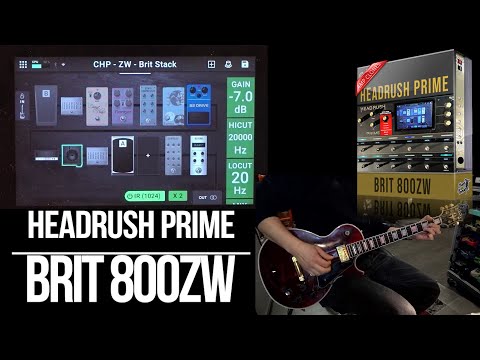 Headrush Prime Amp Clones | Brit 800ZW | Playthrough Demo (JCM800 Zakk Wylde Signature)