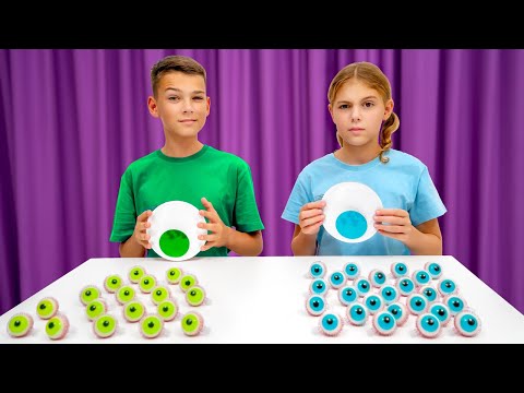 Wer ist an der Tür? ☀️ Kinder und riesige magische Wackelaugen | Vania Mania DE