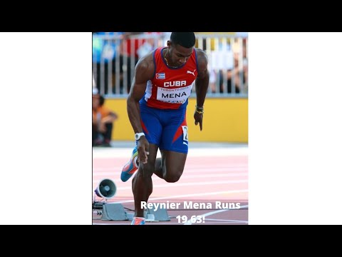 Reynier Mena runs 19.63! Men's 200m at La Chaux de Fonds 2022