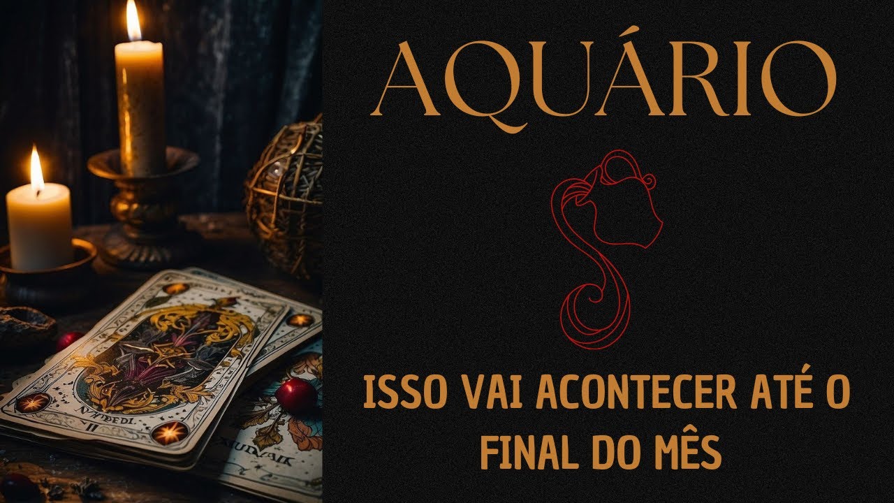 AQUÁRIO♒Tua vida financeira vai dar uma virada. Mas abra o olho sobre está pessoa, é urgente.