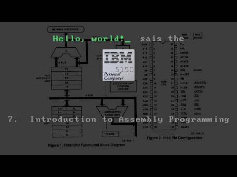 Hello, world! sais the IBM Personal Computer 5150 - Part 7: Introduction to Assembly Programming