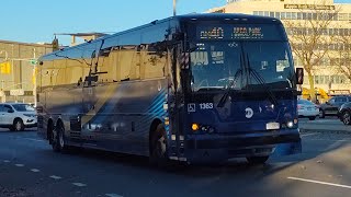 MTA Bus Company: 2022 Prevost X3-45 #1363 on the QM40 @ Queens Blvd/Hoffman Dr | 11/01/24