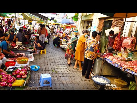 Street Food Tour - Fresh Foods Compilation For Sales In Phnom Penh Market