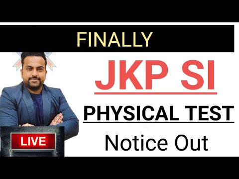 Jkp SI ||  PhySical Test Notice Out â€‹â @CareerSuccessJammu