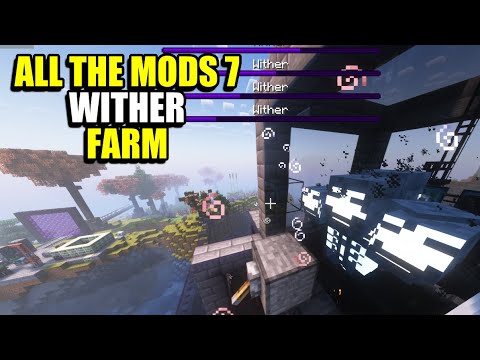 Ep108 Wither Farm - Minecraft All The Mods 7 Modpack