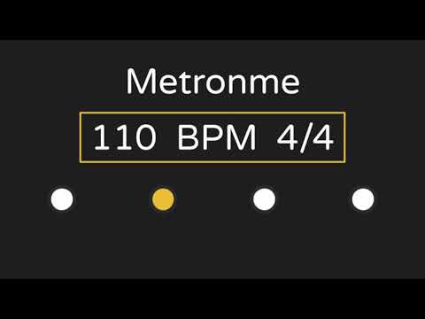Metronome | 110 BPM | 4/4 Time (with Accent )