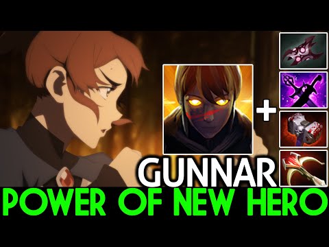 GUNNAR [Marci] Crazy Power of New Hero 24 Kills Dota 2