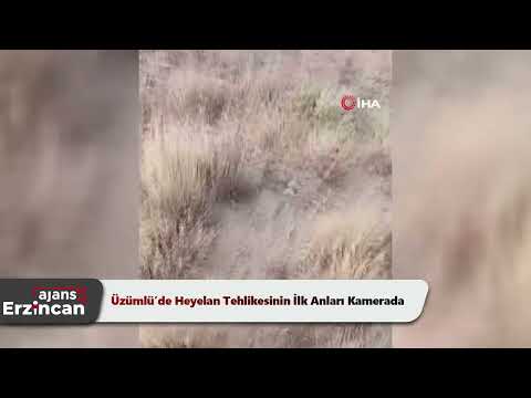 Üzümlü’de Heyelan Tehlikesinin İlk Anları Kamerada