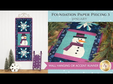 Foundation Paper Piecing Series 3 - January | Shabby Fabrics