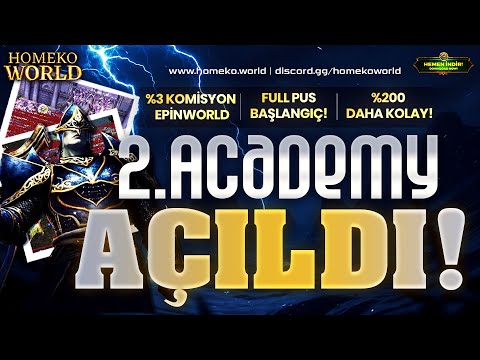 HomekoWorld %200 Daha Kolay 2.Academy 09 Ocak'ta! | Full PUS Hediye! | 500K GB Alımı! | #hkw #ko