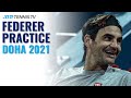 Roger Federer Practice Before Comeback in Doha #Shorts