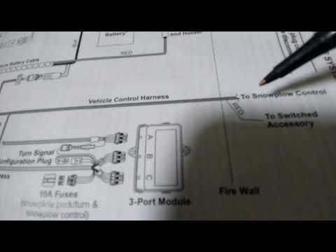 #FisherPlow wire diagram 2 plug with 3 Port module system