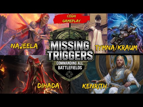 cEDH Gameplay!  Najeela vs Tymna/Kraum vs Kenrith vs Dihada - Interaction and Threat Assessment
