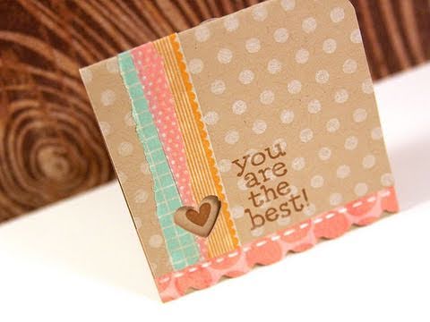 Washi Tape 3x3 Card - Make a Card Monday #149