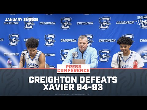 Creighton Defeats Xavier On Last Second Shot By Austin Swartz | Creighton Postgame Press Conference