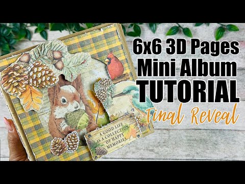 Into the Wild - 6x6 Mini Album with 3D pop-up pages ~ Final Reveal