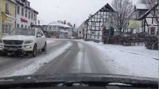 preview picture of video 'Balve Schneefahrt - Ein Stadtplan mal anders (Smartphone-Aufnahmen)'