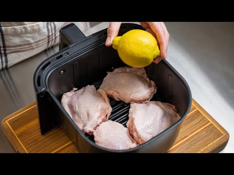 Chicken Thighs + Air Fryer = Healthier THAN Pan-Frying!