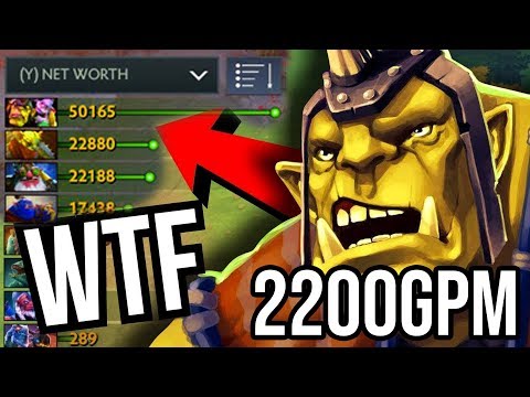 NEW WORLD RECORD 2200 GPM - 9Min Radiance Alchemist Insane Farm 15 Items in 30 Min DOTA 2 WTF 2019