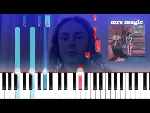 mrs magic - Strawberry guy (Best Part) (Intro & Chords Piano Tutorial)