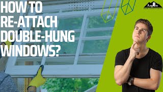 How to put double hung windows back on track