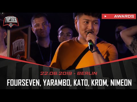 TOPTIER TAKEOVER: AWARDVERLEIHUNG 2019 mit FOURSEVEN, YARAMBO, KATO, KROM, NIMEON, TIERSTAR, GIER