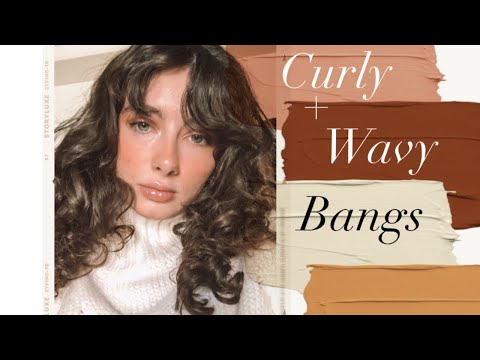 How I Cut + Style My Curly/Wavy Bangs