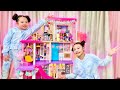 Doll House Warming Party at the Dream House! | Little Big Toys