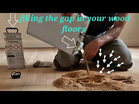 How to fill gaps in old wood floor #woodworkinguk #filler #stainingwood