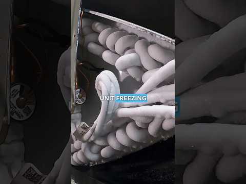 MY A/C UNIT IS FROZEN! WHAT DO I DO? #shorts #hvac #nwa #airconditioner #frozen