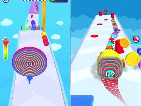 Layer Man 🌈  VS Smash Runner - All Levels Speed Run Gameplay iOS 