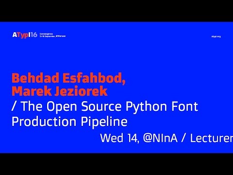 The Open Source Python Font Production Pipeline