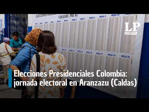 Elecciones Presidenciales Colombia: jornada electoral en Aranzazu (Caldas)