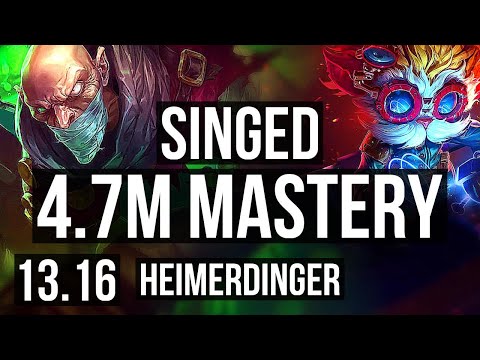 SINGED & Sivir vs HEIMER & MF (SUP) | 4.7M mastery, 800+ games, 3/1/4 | KR Diamond | 13.16