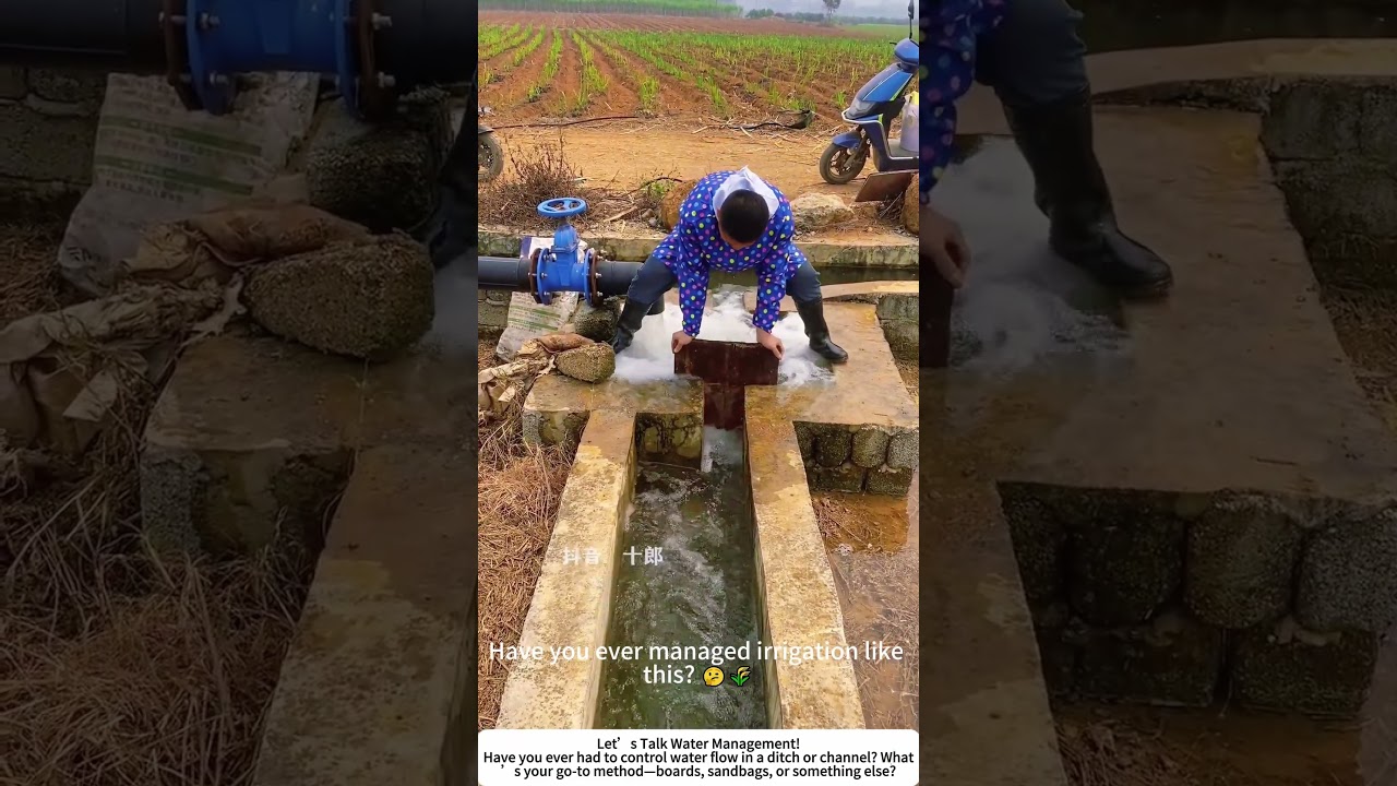 DIY Water Gate – Controlling Irrigation with a Simple Board! 💧🌾