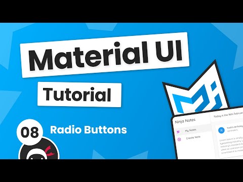 Material UI Tutorial 8 Radio Buttons