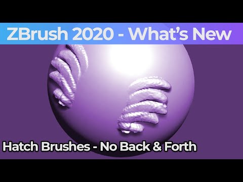 031 Zbrush 2020 Hatch Brushes No Back And Forth