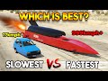 GTA 5 ONLINE : SLOWEST CAR VS FASTEST CAR (WHICH IS BEST?)