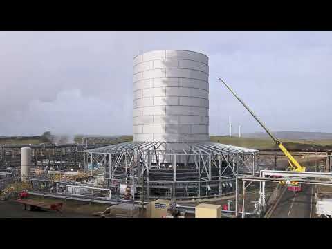 Enclosed Ground Flare Construction for ExxonMobil Fife