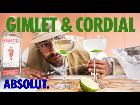 The Classic Gimlet + Homemade Lime Cordial | Absolut Drinks With Rico