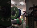 Benchpressing 282 x5