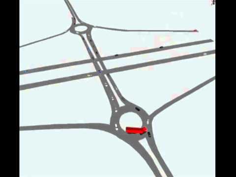 Route 41 & 1 interchange Roundabout Simulation