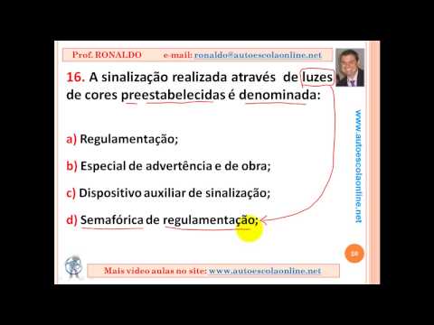 AULA 41 SINALIZAÇÃO DE TRÂNSITO - LEGISLAÇÃO DE TRÂNSITO PARA PROVA SIMULADA DO DETRAN