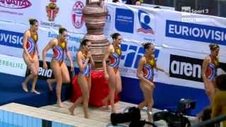 preview picture of video 'European Synchronized Swimming Champions Cup 2013 Savona - Telecronaca-diretta Rai Team free final'