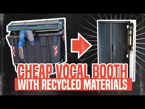 Ich habe aus wiederverwerteten Materialien eine billige Gesangskabine gebaut!