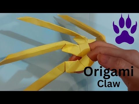 origami claws tutorial 😍 paper claws best hobby for playing 🥲